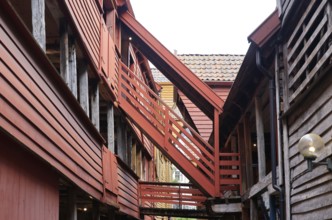 Bryggen, in the City Bergen in Norway, Scandinavia