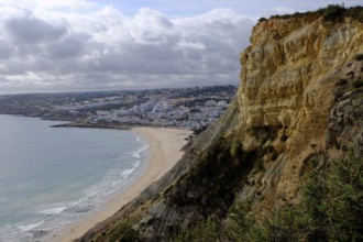 Atlantic cliffs near Luz, Algarve Portugal