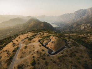 Top view of Fort Gorazda. Mount Lovcen, Montenegro.