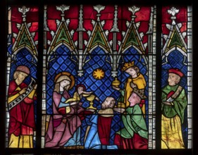 Strasbourg Cathedral, Cathédrale Notre-Dame de Strasbourg, south aisle, 5th window from the west,