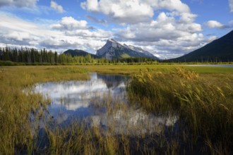 Vermillion Lake in sunset Alberta Canada Banff National Park