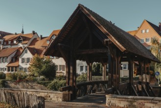 Old national German town house. Old Town is full of colorful and well preserved buildings.