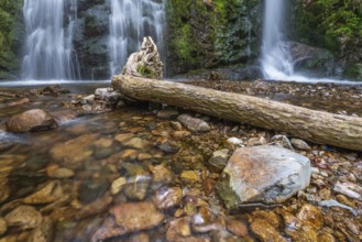 Heidenbad waterfall, waterfall in the Vosges mountains. France