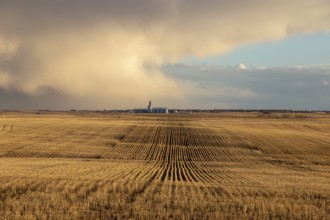 Prairie Storm Clouds rural Saskatchewan Canada Spring