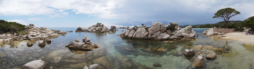 Pine tree and rock formations, Palombaggia, Tamaricciu, Corsica
