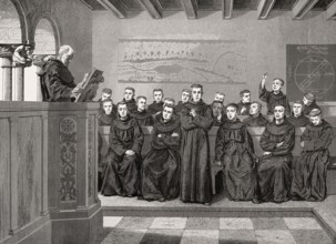 Lessons in the monastery school