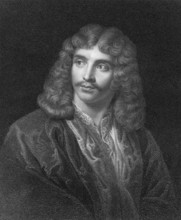 Moliere or Jean-Baptiste Poquelin, 1622-1673, a French actor, theater director and playwright,