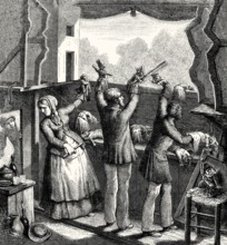 Le Théâtre de Guignol, French puppet show, 19th century