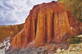 The well-known miracle of the world - Columns Amram in stone desert near Red sea