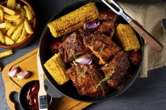 Rustic replacement ribs from the oven