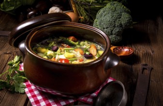 Light vegetable soup