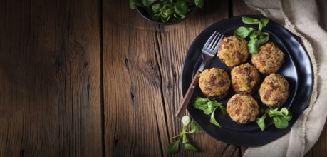 Filled with minced meat and baked mushrooms