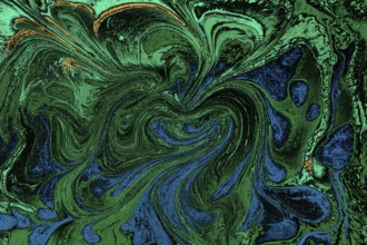 Ebru marble effect surface pattern design for print
