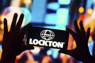 logo is displayed on a smartphone mobile screen
