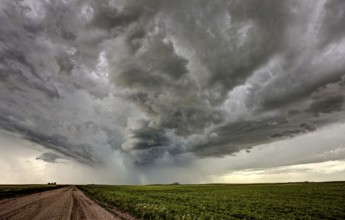 Storm Clouds Canada warning ominous skies Saskatchewan