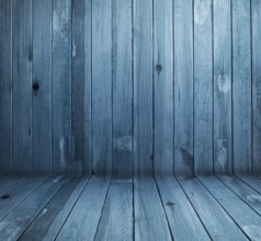 Vintage blue wooden planks interior