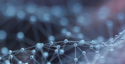Plexus geometry or line and dot connection background. Internet and communication technology design