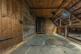 A room in a house built around 1750 that has since been demolished. Menznau, Lucerne, Switzerland