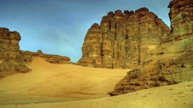 Middle East, Saudi Arabia, Landscape in Al Ula, Al Ula