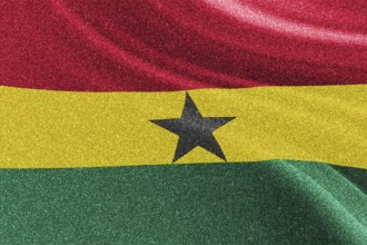 Ghana glitter flag, national flag, glittering flag sparkle background