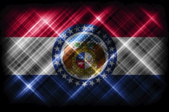 Missouri state flag, Missouri flag background modern flag