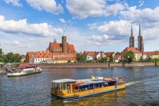 Old Town of Wroclaw on the river Odra, Poland