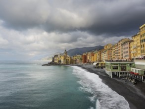 Waterfront buildings in Camogli town