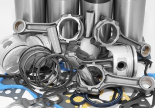 A lot of different auto spare parts