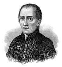 Portrait of György Pray or George Pray, 1723 - 1801, a Hungarian Jesuit Abbot, historian, Portrait
