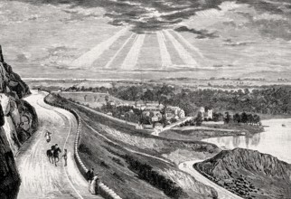 Duddingston, a former village in the east of Edinburgh, Scotland, 19th century