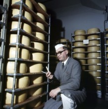 Moller & Co. Coffee roastery and wholesale in the Slaughterhouse area Stockholm 1969 A male cheese
