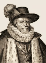 James VI and I, 1566, 1625, King of Scotland as James VI and King of England and Ireland as James I
