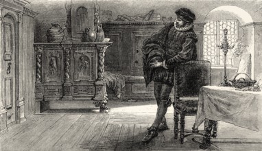 ACT I, SCENE III., Citizen's House, Brackenburg, scene from EGMONT by Johann Wolfgang von Goethe