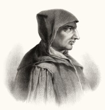 Girolamo Hieronymus Savonarola, 1452-1498, an Italian Dominican and preacher of repentance