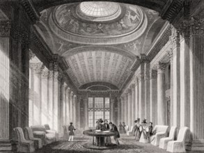 The interiors of the Advocates Library, Edinburgh, Scotland, 19th century, from Modern Athens by Th