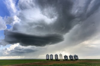 Summer Storms in the Canadian Prairies Dramatic Scenes