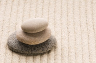 Zen. Stone and sand