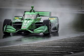 MARCUS ARMSTRONG (11) of Christchurch, New Zealand comes through turn 12 (Canada Corner) during a
