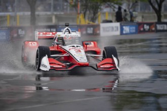 INDYCAR Series driver, SCOTT MCLAUGHLIN (3) of Christchurch, New Zealand, travels through the turns