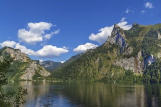 Landscape with Altaussee lake in Styria, Austria