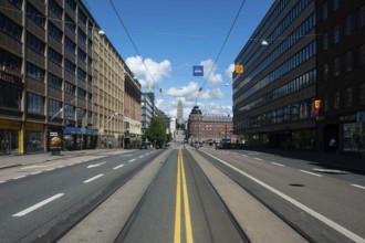 23/06/2018, Helsinki, Finland, Europe, A street scene in the Kallio neighbourhood of the Finnish