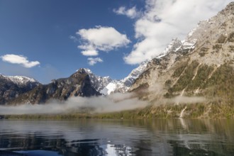 Morning fog at Königssee in Bavaria
