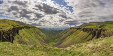 North Pennine landscape at the High Cup Nick in Cumbria, England, UK