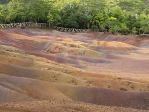 Earth that shines strangely in different colours, it is of volcanic origin, and the colour results