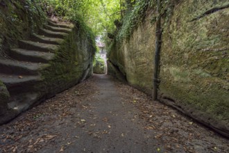 Mysterious hike through the tunnel in Goldbach near Uberlingen on Lake Constance