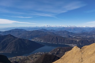 View from Mount Generoso between Italy and Switzerland
