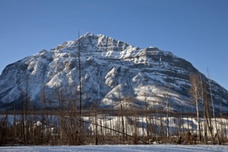 Rocky Mountains in Winter Canada Icefields Parkway