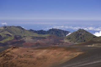 Crater of the Haleakala volcano, Maui, Hawaii, USA