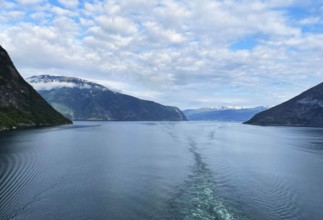 The Nordfjord on the Way to Nordfjordeid in Norway, Scandinavia