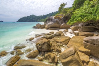 The famous granite rocks of Similan Islands National Park, Phang Nga, Thailand, one of the tourist